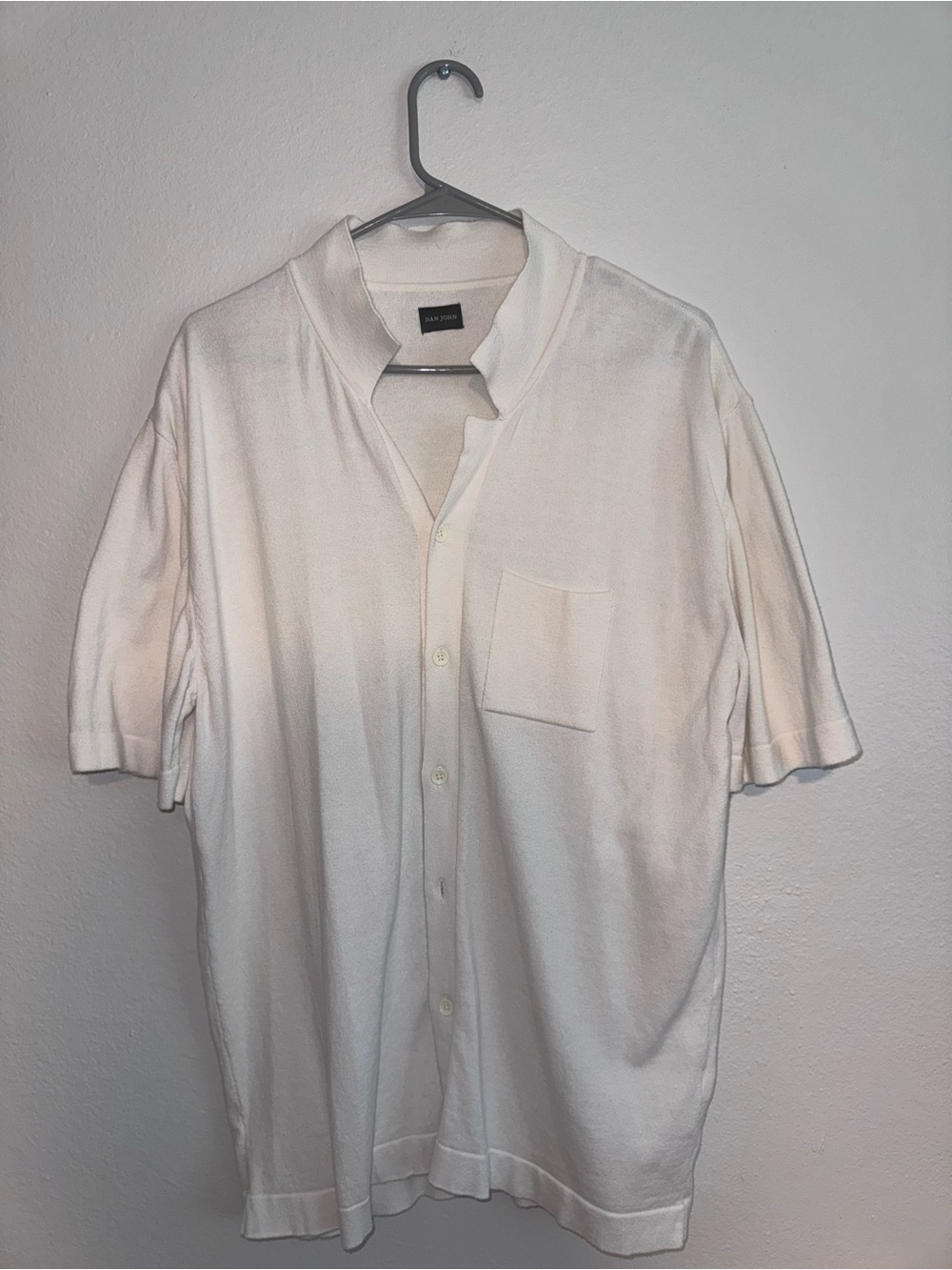 Dan John Short-Sleeve Cotton Button Polo Shirt